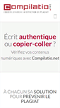 Mobile Screenshot of compilatio.net